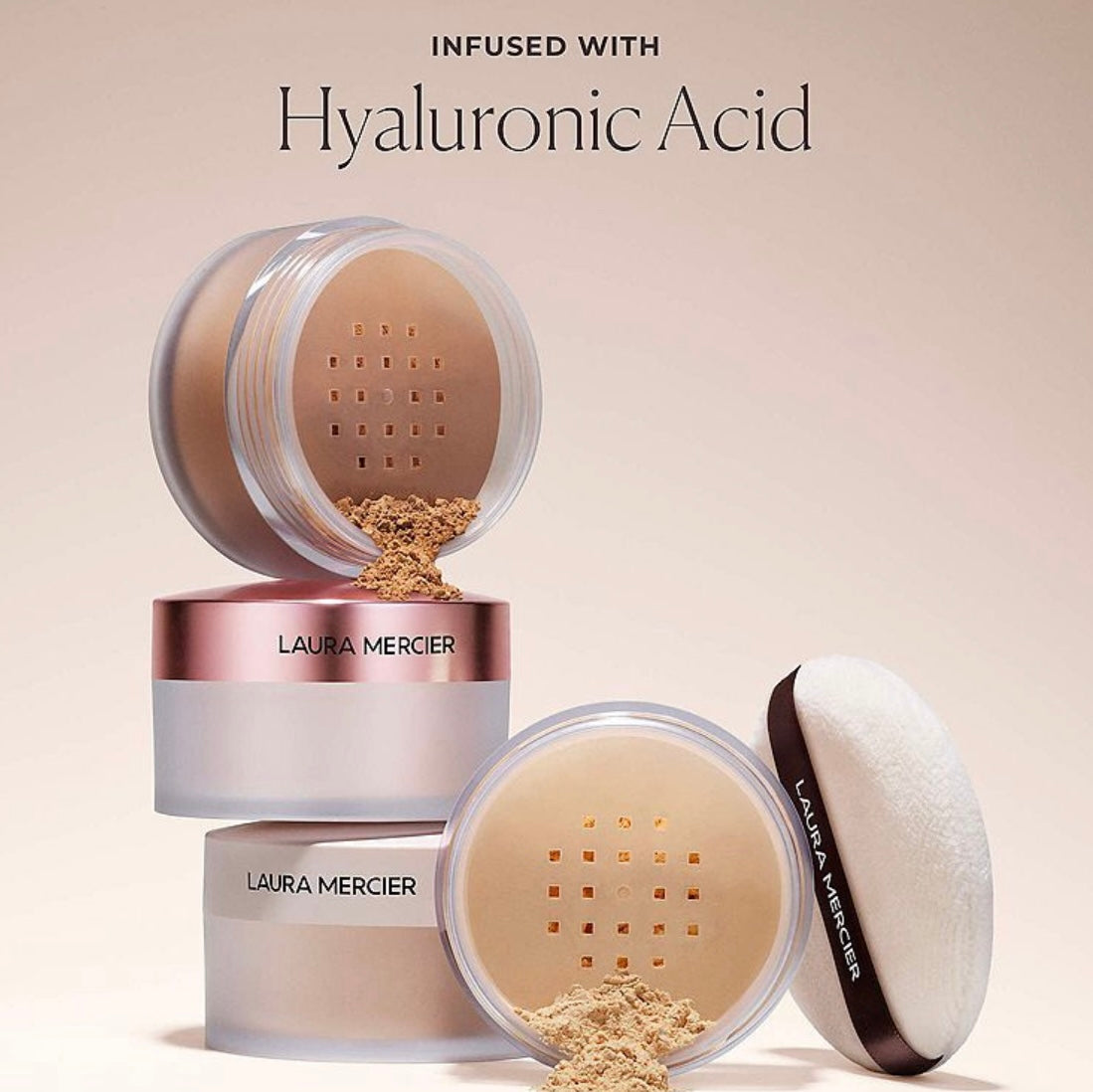 Laura Mercier- Ultra Blur Translucent Loose Setting Powder & Velour Puff Set