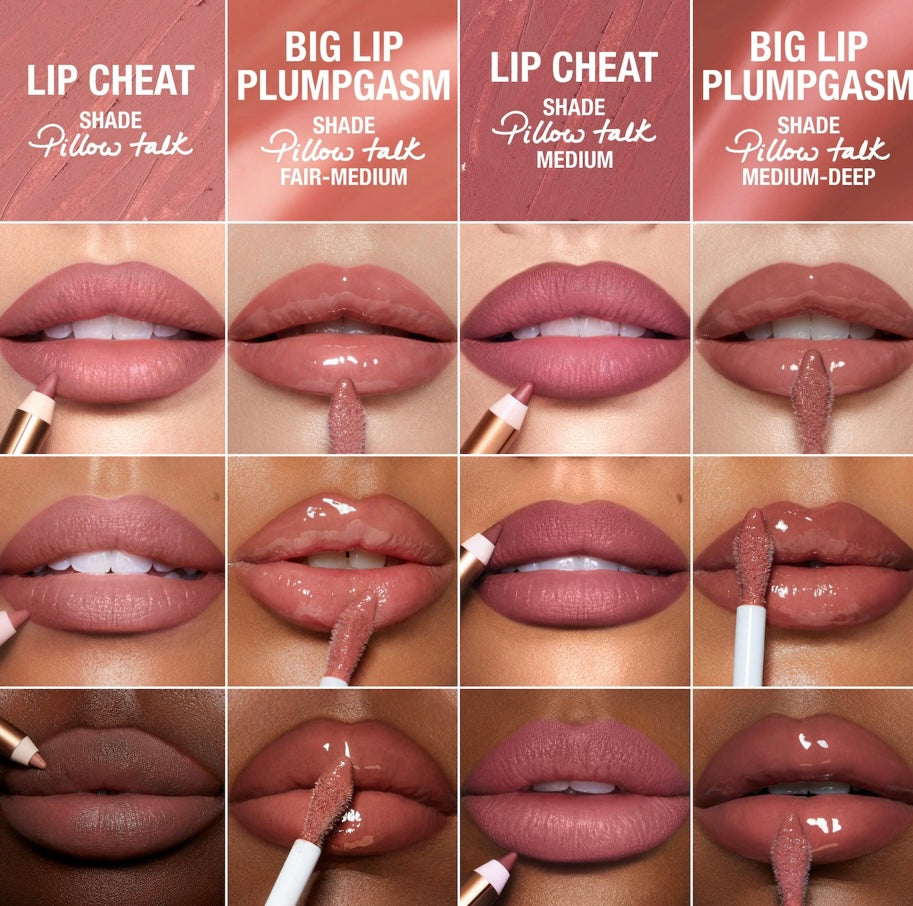 Charlotte Tilbury- Mini Pillow Talk Plumpgasm Lip Liner and Lip Gloss Set