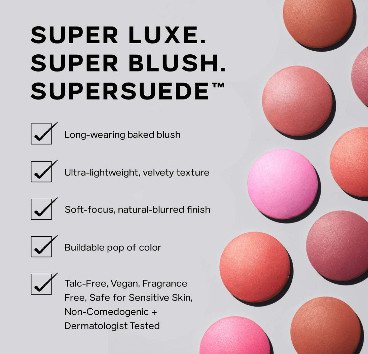 Saie- SuperSuede™ Radiant Talc-Free Baked Powder Blush