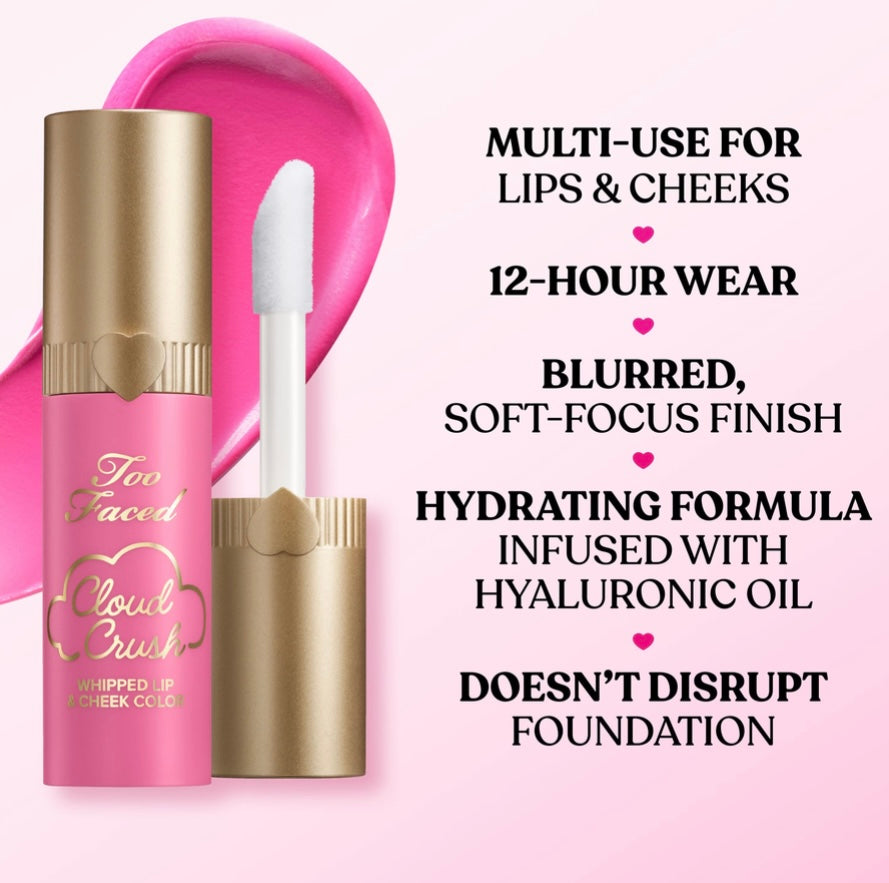 Too Faced- Cloud Crush Whipped Lip & Cheek Duo