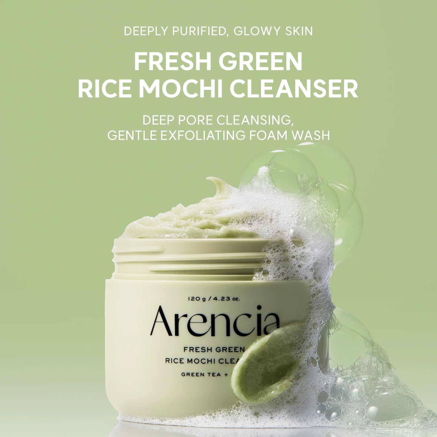 Arencia- Fresh Green Rice Mochi Cleanser