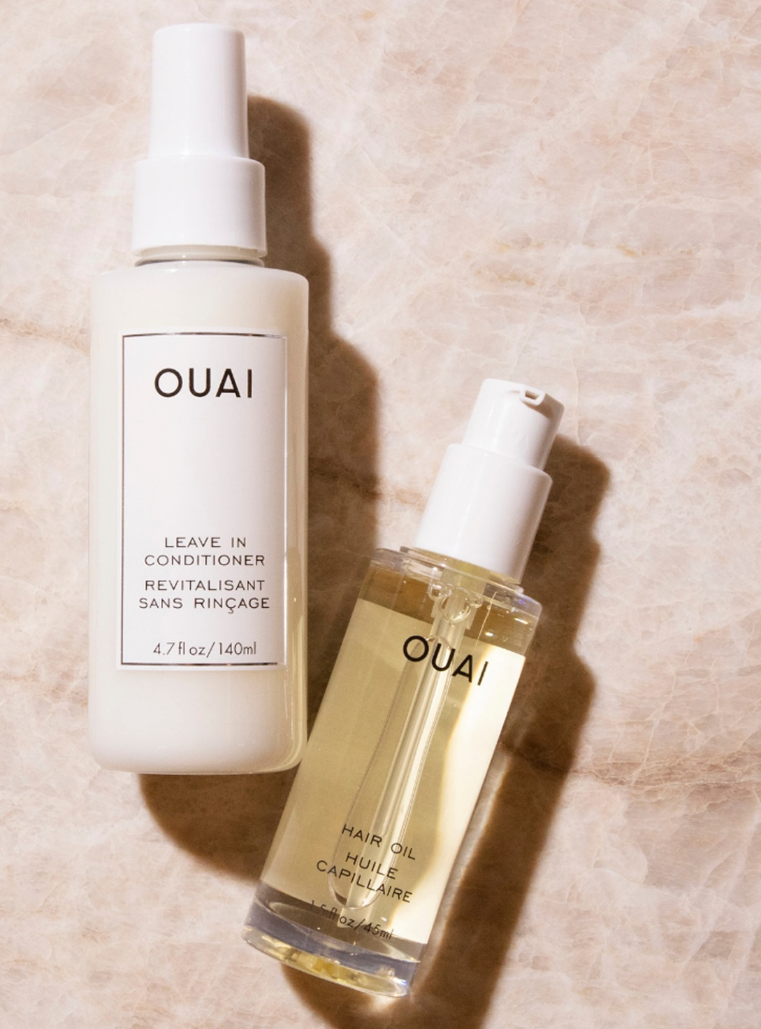Ouai- Leave In Plus Hair Oil Set