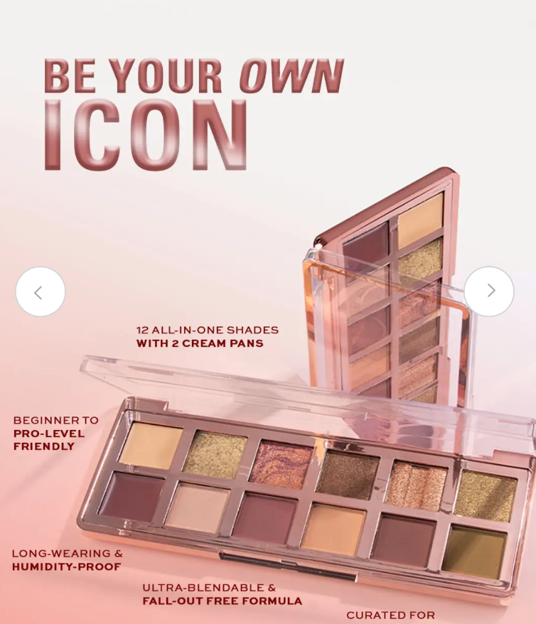 Revolution- The True Icon Bronze Eyeshadow Palette