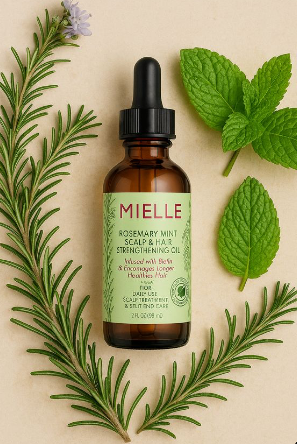 Mielle Organics Rosemary Mint Scalp &
Strengthening Hair Oil