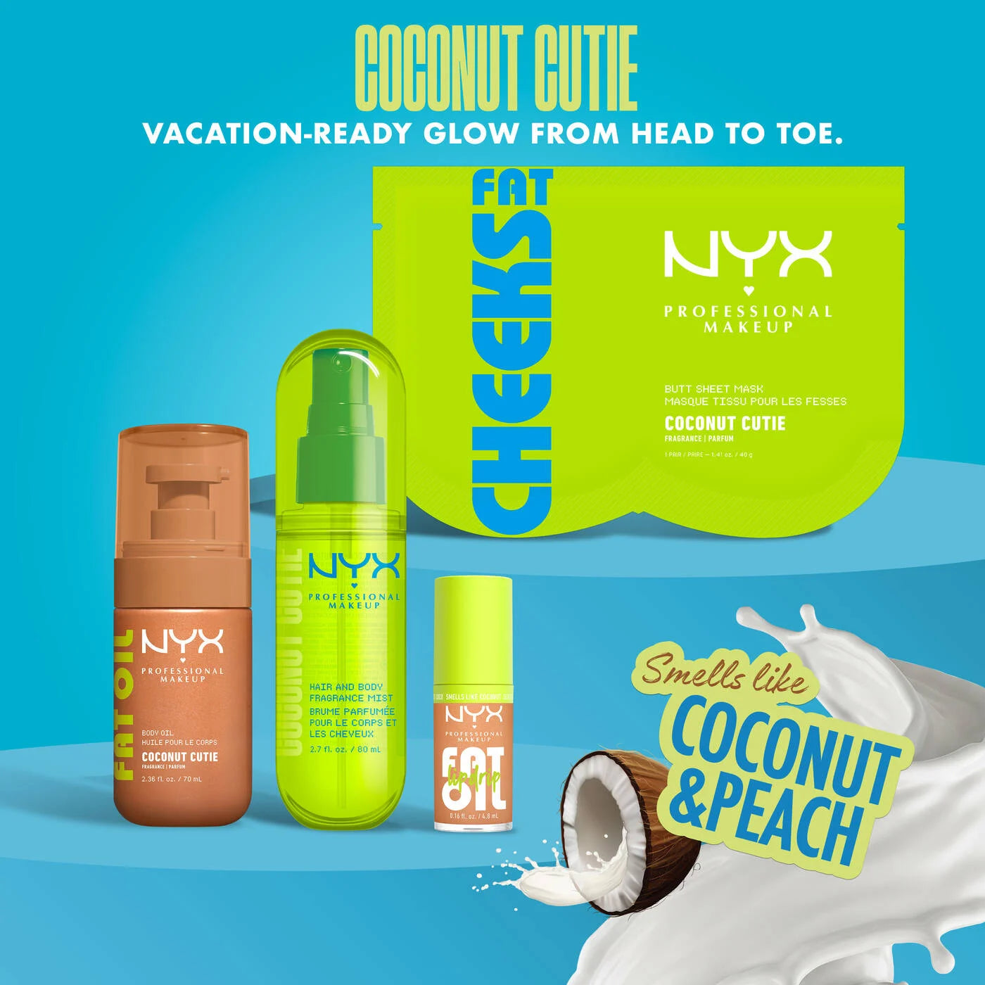 Nyx- Coconut Cutie Hair & Body Fragrance Mist