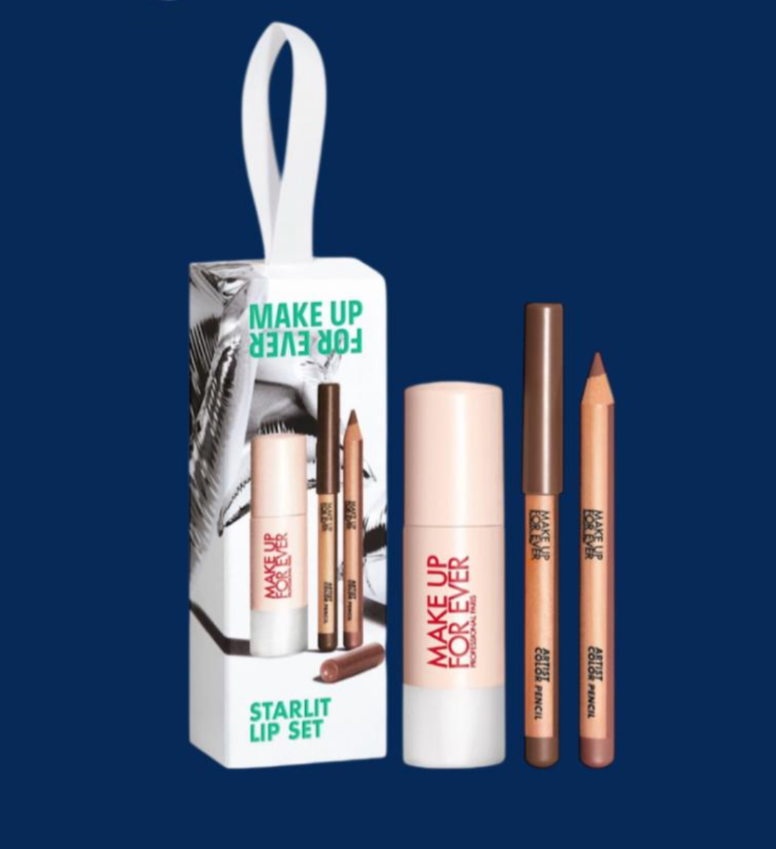 MAKE UP FOR EVER- Mini Artist Color Lip Pencils & Super Boost Gloss Trio