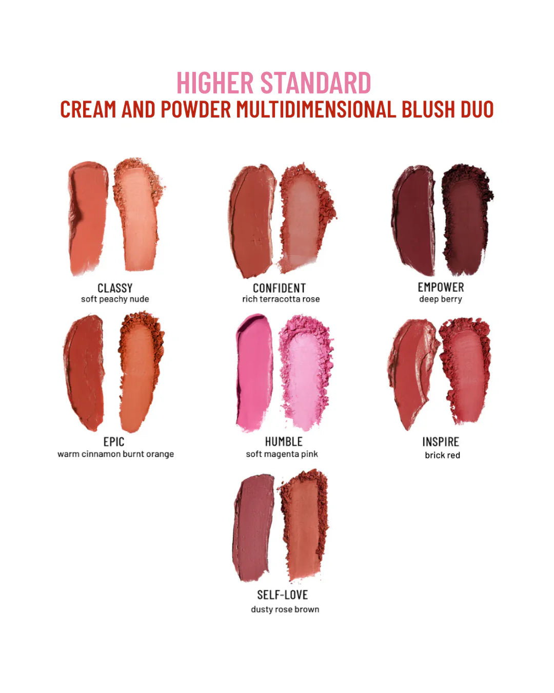 LYS BEAUTY- Higher Standard Cream and Powder Multidimensional Longwear Blush Duo