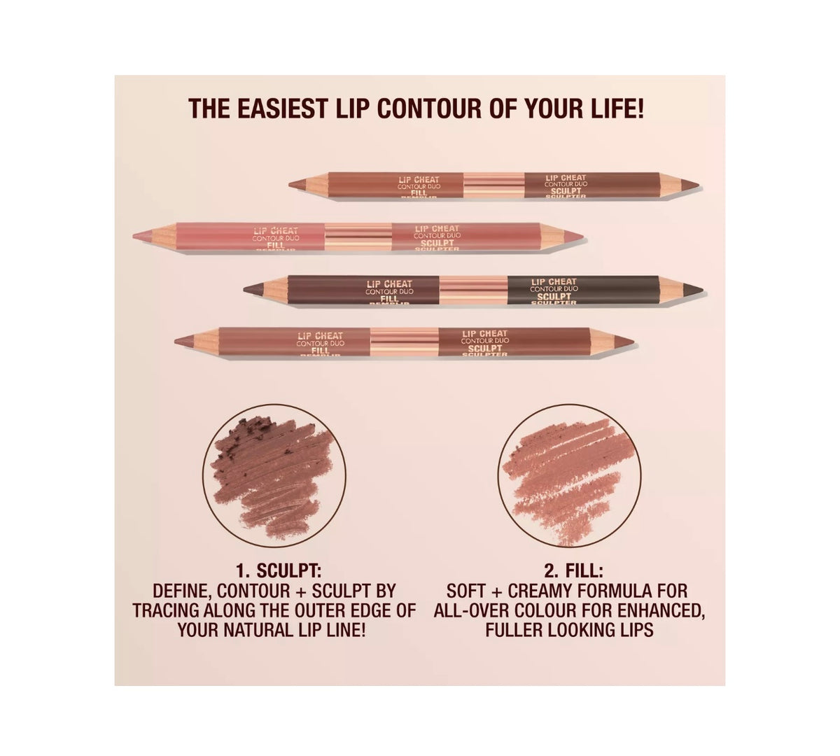 Charlotte Tilbury- Lip Cheat Contour Duo Lip Liner